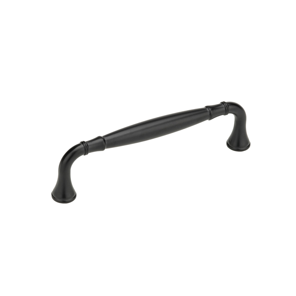 Pull - Traditional Beveled Handle - 5" - Matte Black