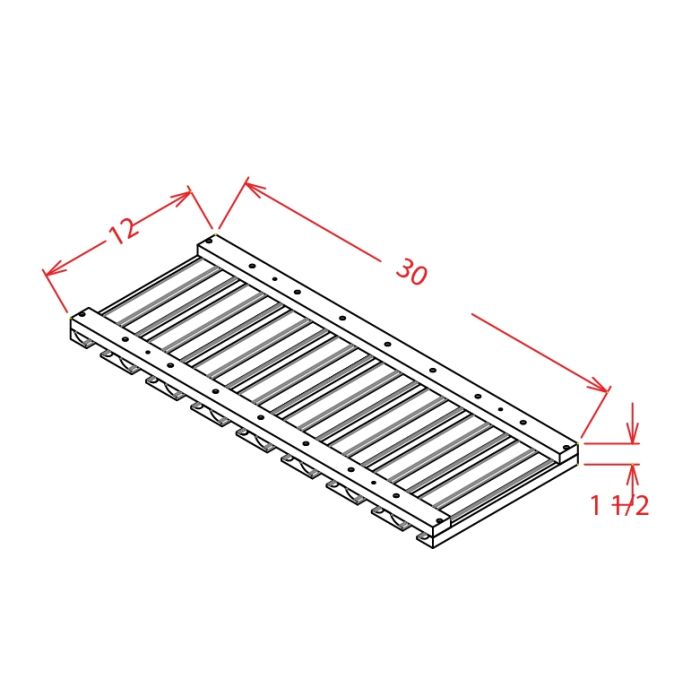 SD-SGH30 - STEM GLASS HOLDER - 30 inch